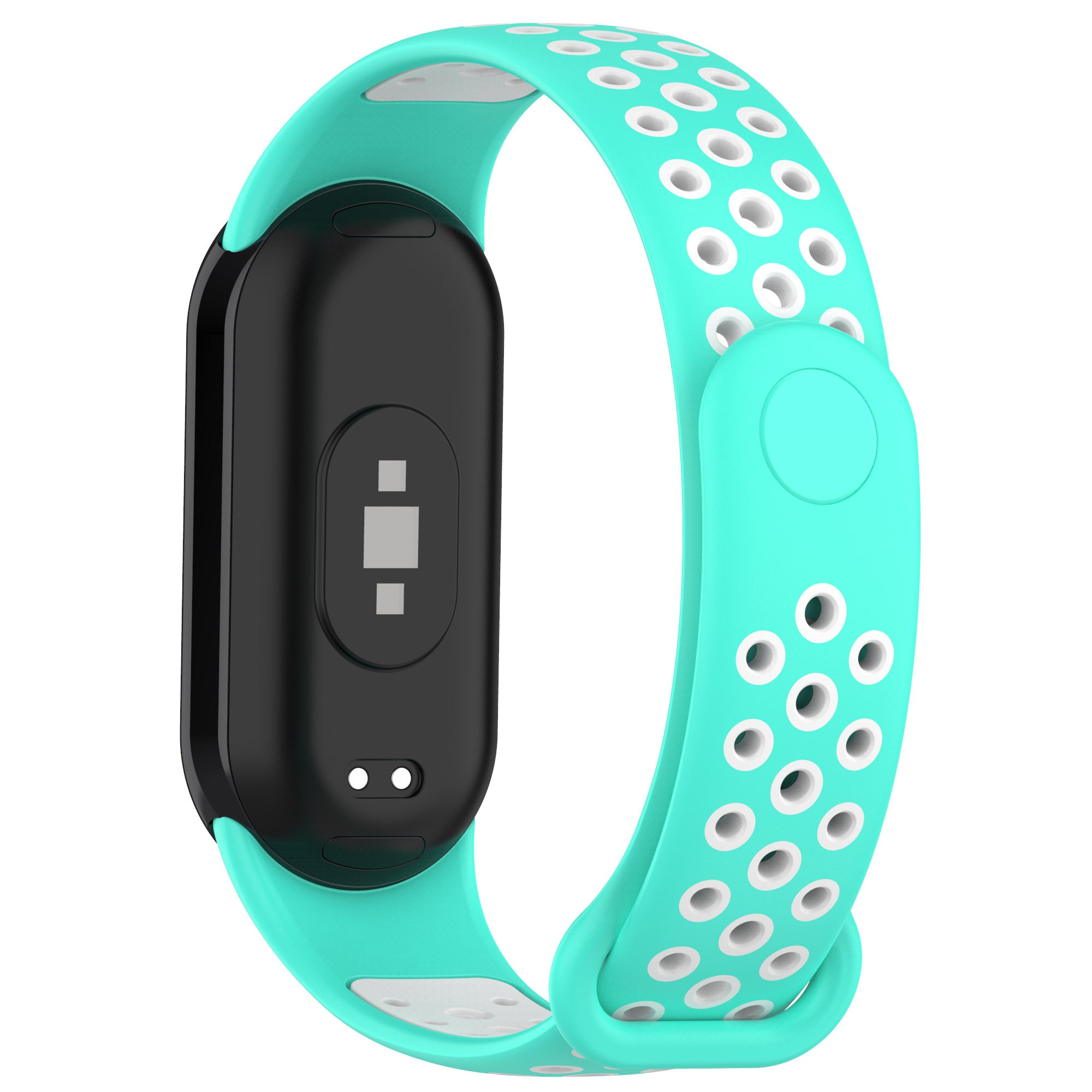For Xiaomi Smart Band 8 Silicone Watch Bands Dual-color Sport Strap with Silicone Connector For Xiaomi Smart Band 8 Silicone Watch Bands Dual-color Sport Strap with Silicone Connector